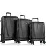 Vantage 4 wielen Kofferset 3-delig met uitbreidingsplooi variant black