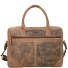  Vintage aktetas Leer 41 cm Laptop compartiment variant nut brown