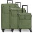 Essentials 12 THREE SET 4 wielen Kofferset 3-delig met uitbreidingsplooi variant olive Essentials 12 THREE SET 4 wielen Kofferset 3-delig met uitbreidingsplooi variant olive
