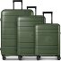  Essentials 11 4 wielen Kofferset 3-delig met uitbreidingsplooi variant olive