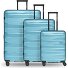  Travel 4-wiel kofferset, 3-delig, met rekbare vouw variant glacier blue metallic