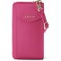  Bologna Leren Zip-Around Portemonnee Mobiel Telefoonhoesje Leer 19 cm variant hot pink