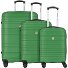  Paradise 4 wielen Kofferset 3-delig variant olivegrün