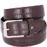 Zakelijke riem leer variant ebony | 105 cm