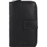  Donna Giulia Leren Portemonnee 10,5 cm variant schwarz