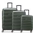 Meteor 4 wielen Kofferset 3-delig met uitbreidingsplooi variant olive Meteor 4 wielen Kofferset 3-delig met uitbreidingsplooi variant olive