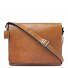  Mark Aktetas Messenger RFID-bescherming Leer 39 cm Laptop compartiment variant light brown