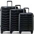  Exo 4 wielen Kofferset 3-delig met uitbreidingsplooi variant black