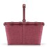  Draagtas boodschappentas 48 cm variant twist maroon