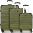  Amplar Evo 4 wielen Kofferset 3-delig met uitbreidingsplooi variant olive