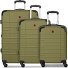  Amplar Evo 4 wielen Kofferset 3-delig met uitbreidingsplooi variant olive