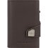  Click & Slide Creditcardetui Portemonnee RFID Leer 6,5 cm variant brown-silver