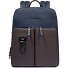  Harper Dagrugzak Leer 38 cm Laptop compartiment variant blue-dark brown