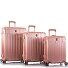  Xtrak 4 wielen Kofferset 3-delig met uitbreidingsplooi variant rose gold