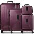  Essentials14 4-wiel kofferset Beautycase 4st met uitklapbaar laptopvak variant aubergine metallic