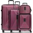  Essentials14 4-wiel kofferset Beautycase 4st met uitklapbaar laptopvak variant aubergine metallic