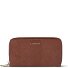  Bologna Leer XL Dubbele Zip-Around Portemonnee RFID Leer 20 cm variant brown