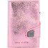  Click & Slide creditcard etui RFID leer 6,5 cm variant rosé-silver