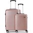  5330 4 wielen Kofferset 2-delig variant rosa