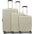  Aerojoy 4 wielen Kofferset 3-delig met uitbreidingsplooi variant sandstone