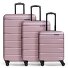  Munich 4.0 4-wiel kofferset, 3-delig met stretchvouw variant shiny rose shiny