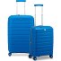  B-Flying 4 wielen Kofferset 2-delig met uitbreidingsplooi variant blue