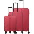  Air Stripe 4 wielen Kofferset 3-delig met uitbreidingsplooi variant red
