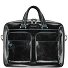  Blauwe Square Briefcase III Leder 39 cm Laptopcompartiment variant schwarz