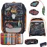  Genius Exklusiv Safety Light Schooltas set variant Flames