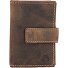  Vintage visitekaart etui RFID leer 7 cm variant brown