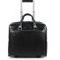  Blauwe vierkante 2-wiel Business Trolley Leer 36 cm Laptopcompartiment variant black