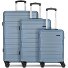  New York 2.0 4 wielen Kofferset 3-delig variant blue-metallic