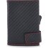  RFID Leren Etui 9 cm variant schwarz-rot