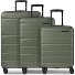  Munich 4.0 4 wielen Kofferset 3-delig met uitbreidingsplooi variant olive dull