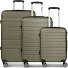  Seattle 4 wielen Kofferset 3-delig variant dark-olive