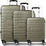  Seattle 4 wielen Kofferset 3-delig variant dark-olive