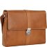  Bergamo Messenger Leer 38 cm Laptopcompartiment variant hellbraun